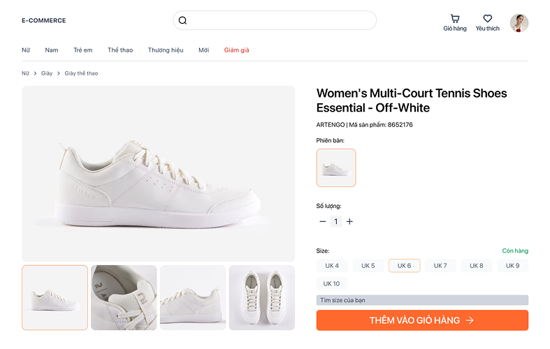 Dự án HQ-Shoes Online với Figma